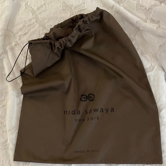 NADA SAWAYA Logo Drawstring Purse Dust Bag 23.75” x 19.75” - Picture 2 of 5